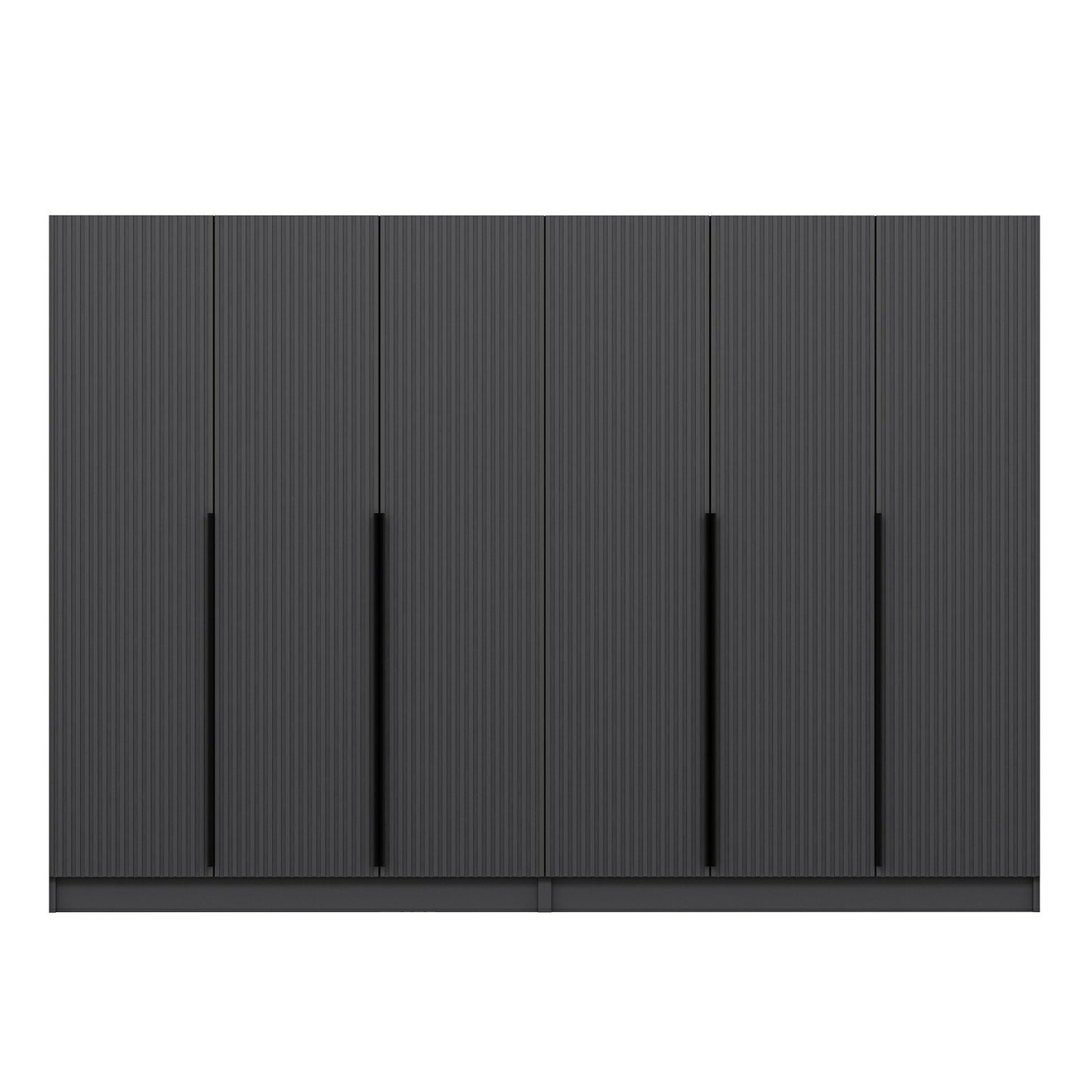 Ντουλάπα 270x210x52 εκ Ανθρακί 506MNR2763