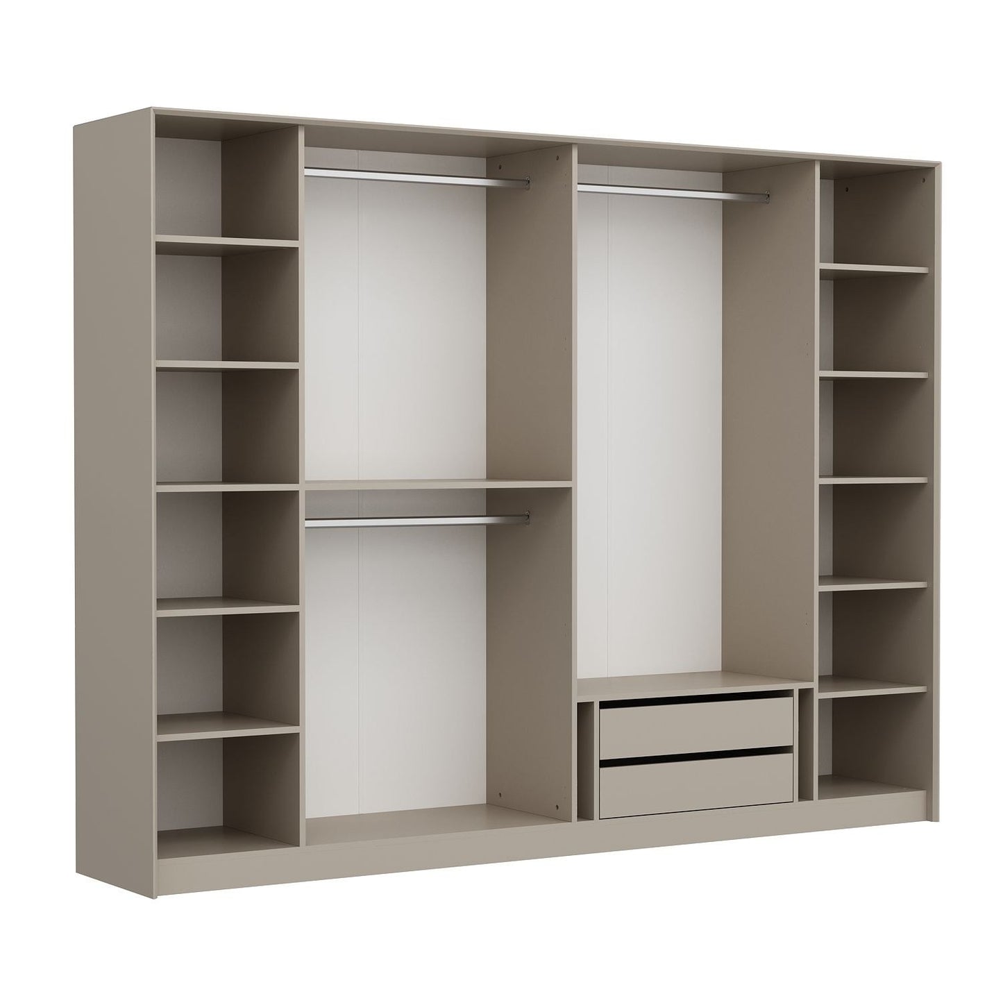Ντουλάπα 274x210x52 εκ White Dark Grey 506MNR2764