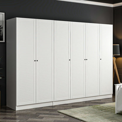 Ντουλάπα 270x190x52 εκ Λευκό 506MNR2765
