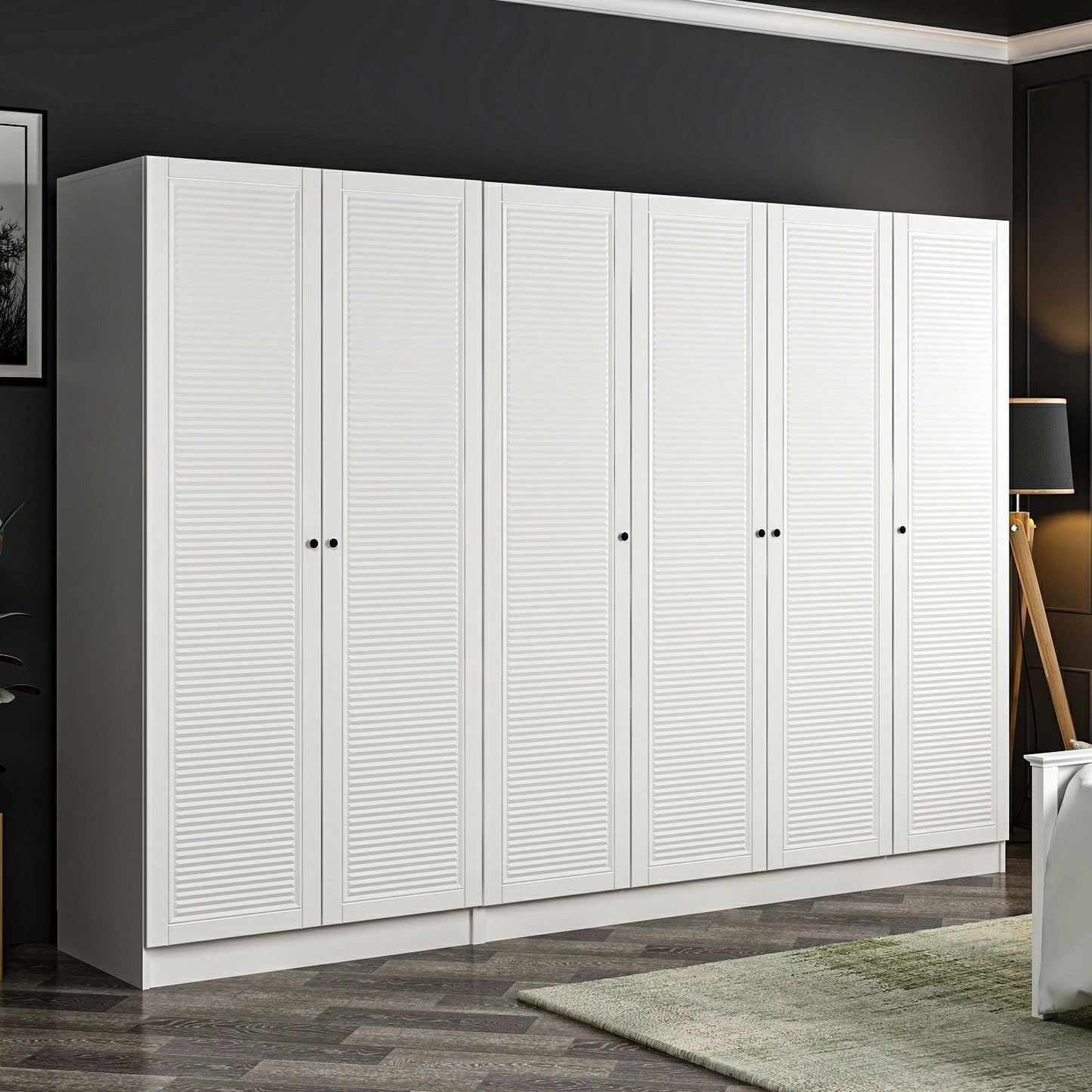 Ντουλάπα 270x210x52 εκ Λευκό 506MNR2766