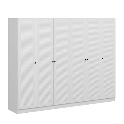 Ντουλάπα 270x210x52 εκ Λευκό 506MNR2768