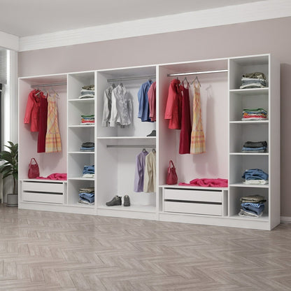 Ντουλάπα 360x190x52 εκ Λευκό 506MNR2775