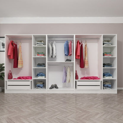 Ντουλάπα 360x190x52 εκ Λευκό 506MNR2775