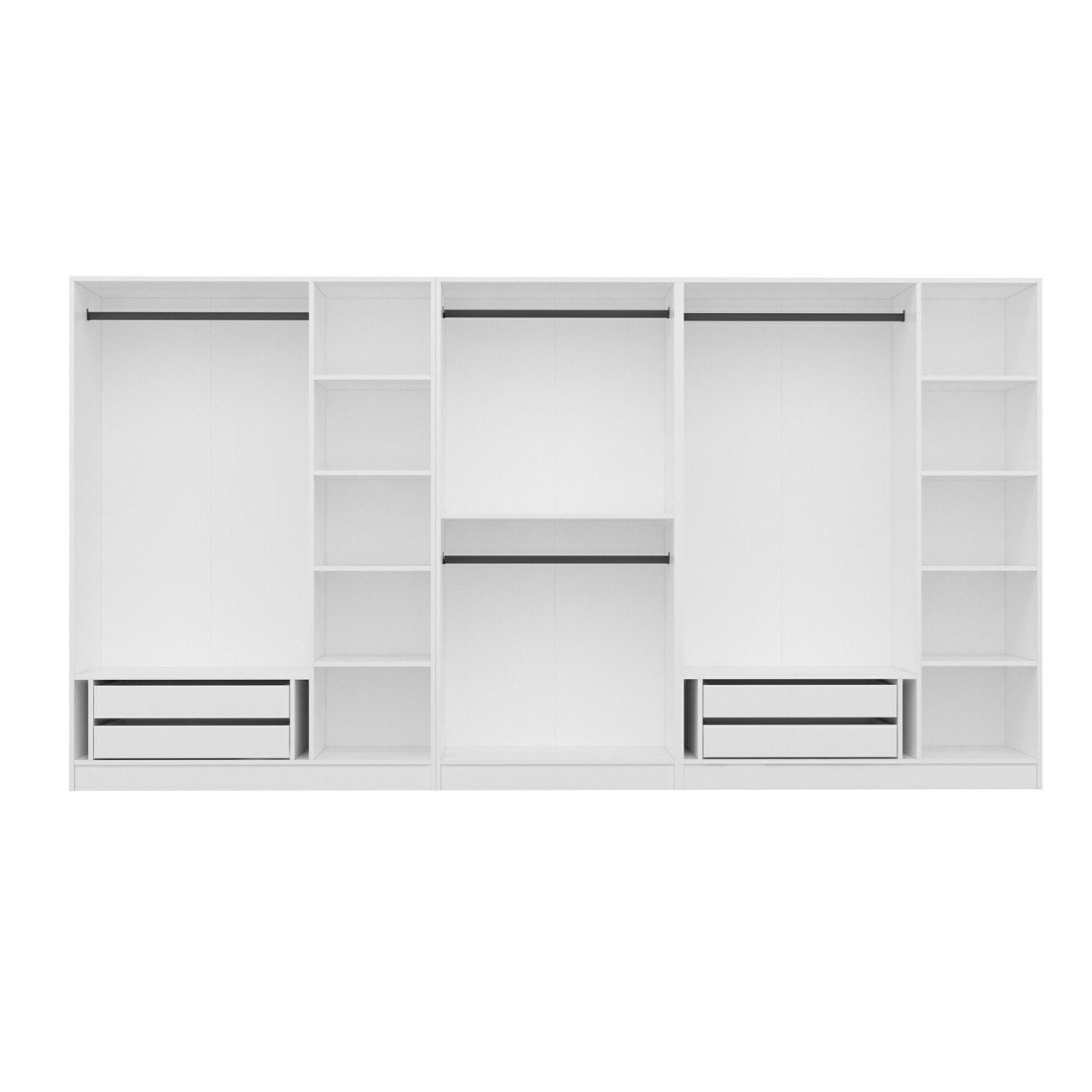 Ντουλάπα 360x190x52 εκ Λευκό 506MNR2775
