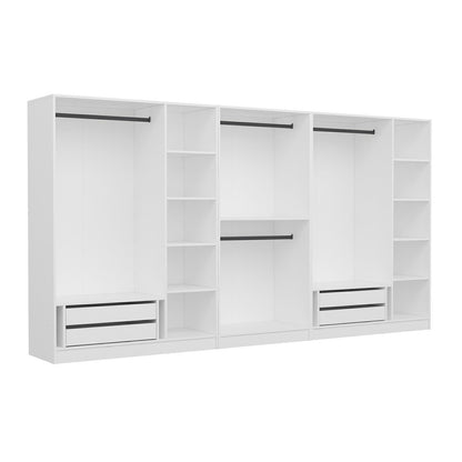 Ντουλάπα 360x210x52 εκ Λευκό 506MNR2776