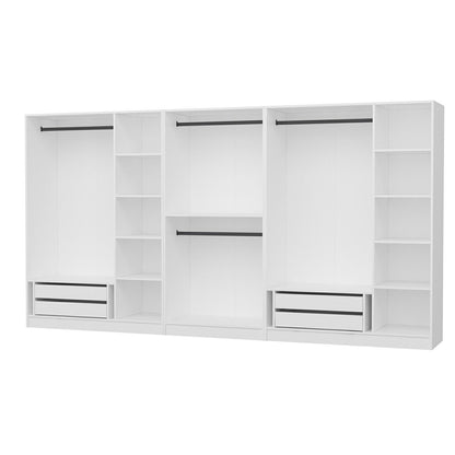 Ντουλάπα 360x210x52 εκ Λευκό 506MNR2776