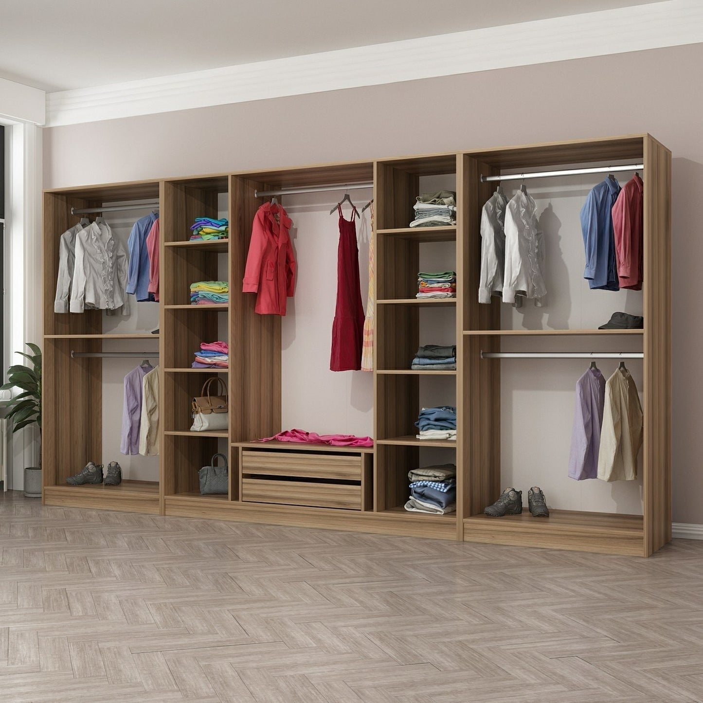 Ντουλάπα 360x210x52 εκ Dore 506MNR2778