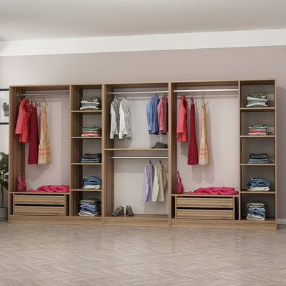 Ντουλάπα 360x190x52 εκ Dore 506MNR2779
