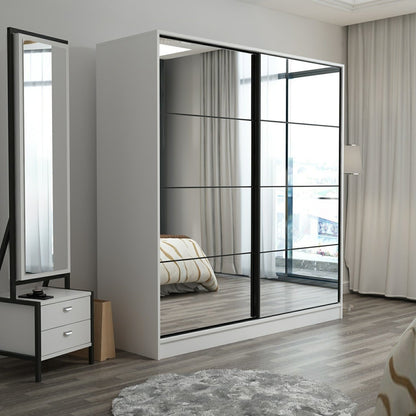 Ντουλάπα 180x210x52 εκ Λευκό 506MNR2782