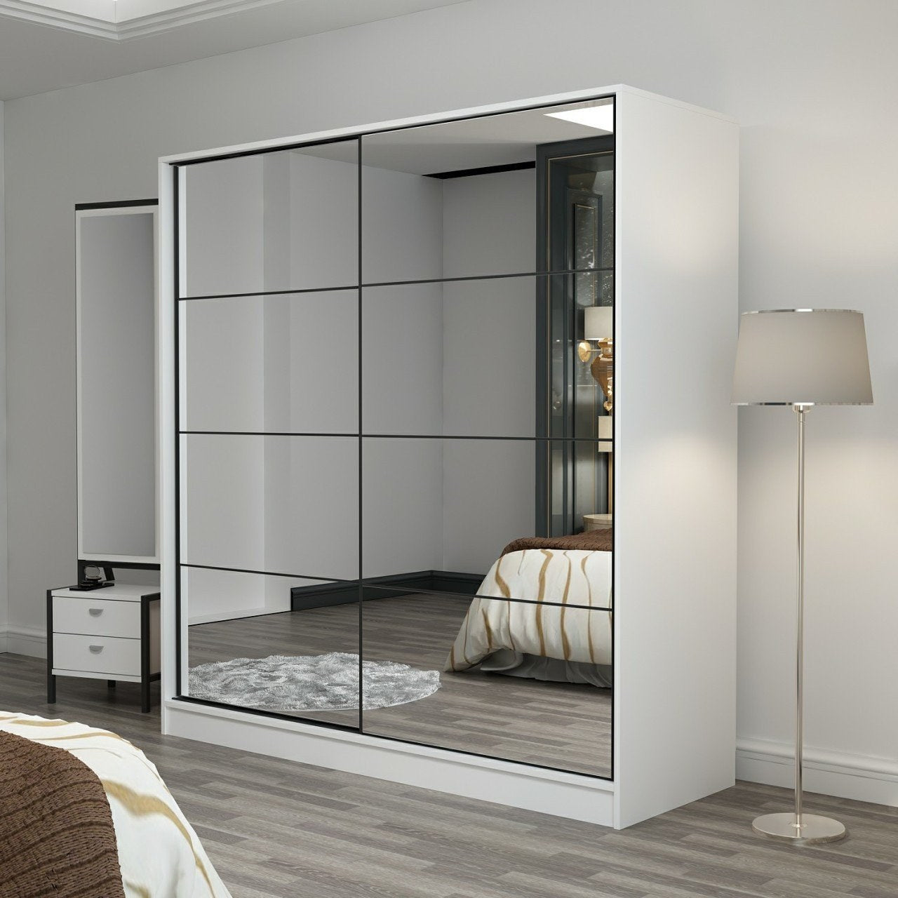 Ντουλάπα 180x210x52 εκ Λευκό 506MNR2782