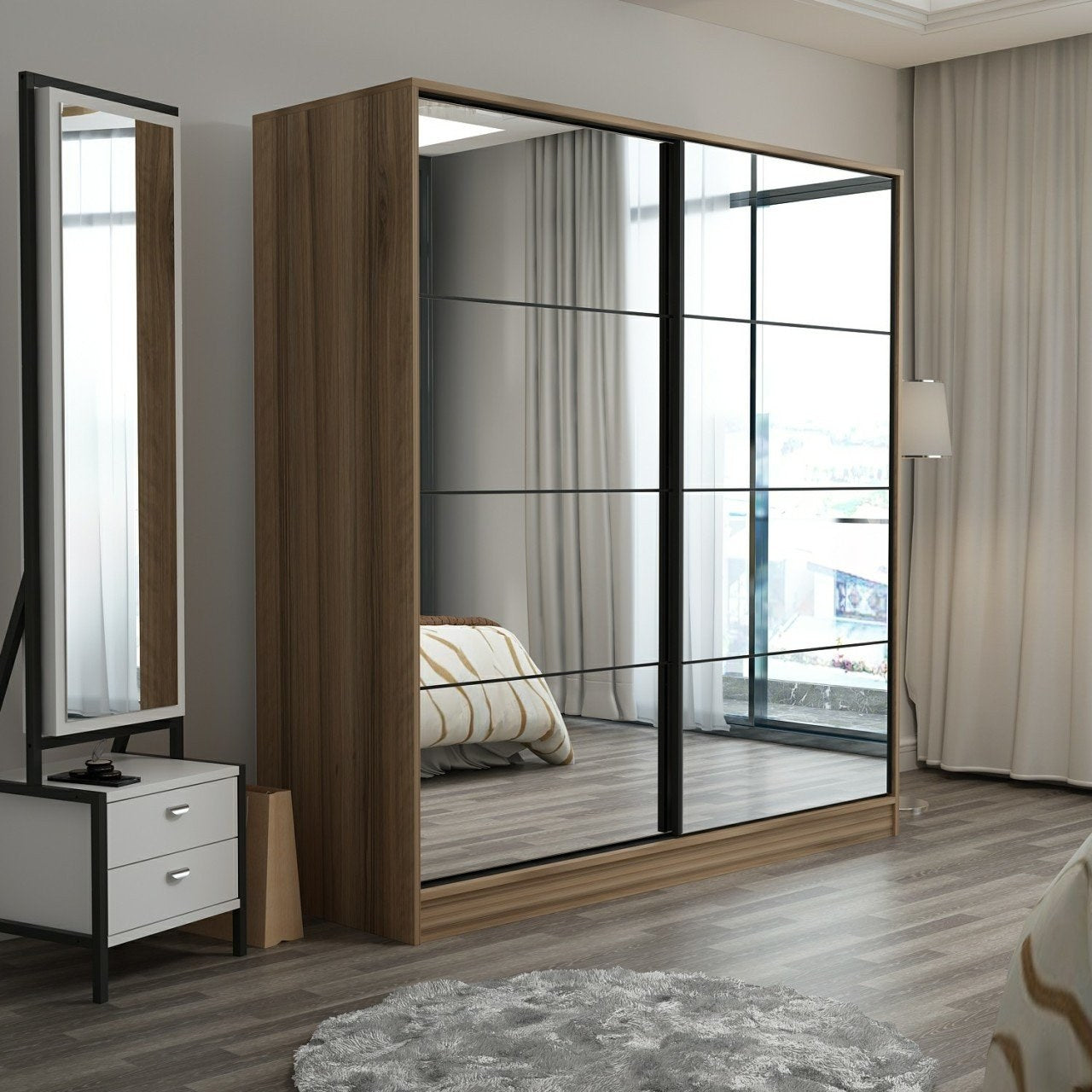 Ντουλάπα 180x190x52 εκ Dore 506MNR2783