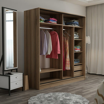 Ντουλάπα 180x190x52 εκ Dore 506MNR2783