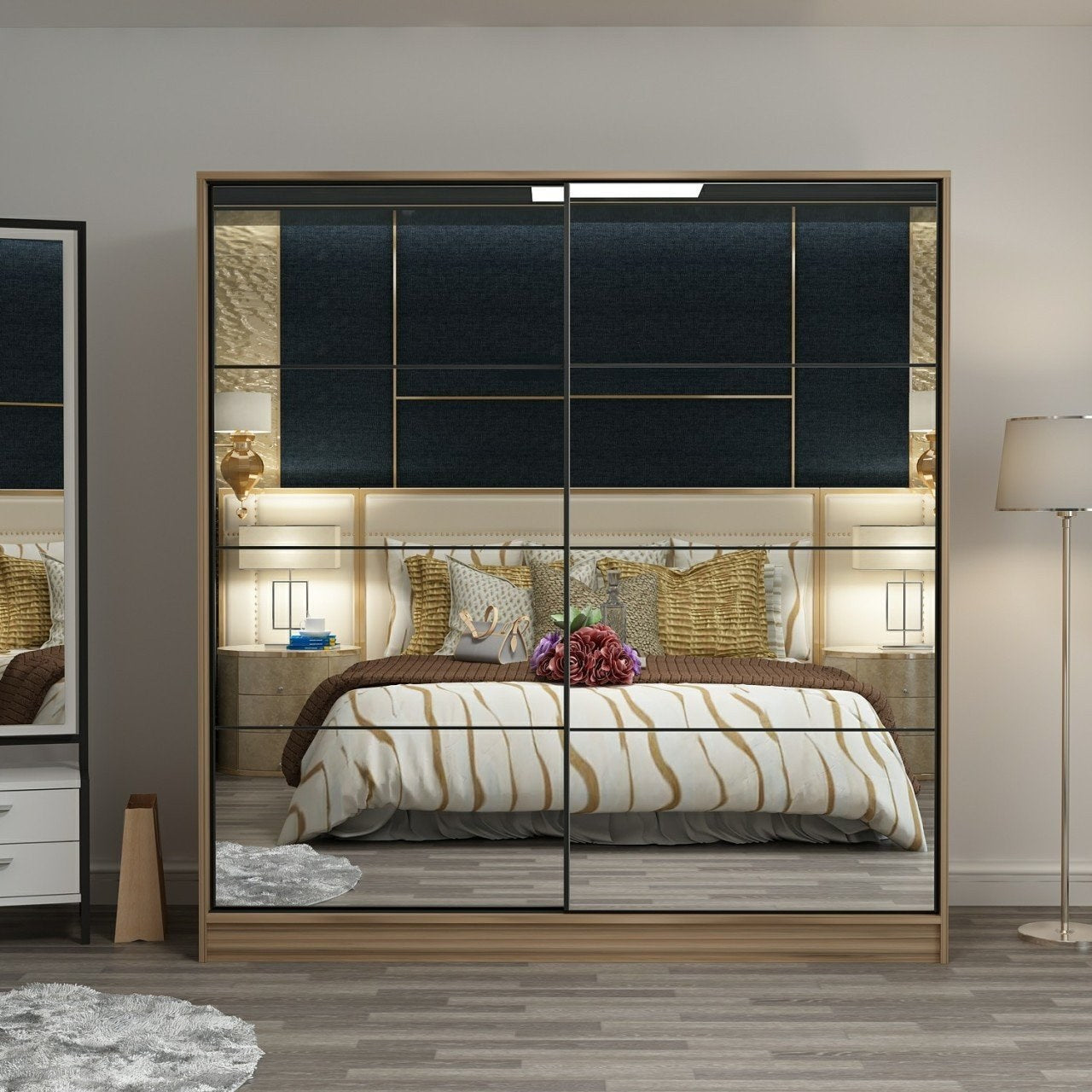 Ντουλάπα 220x210x52 εκ Dore 506MNR2786