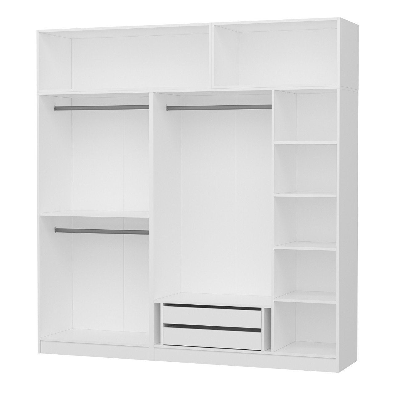 Ντουλάπα 225x235x52 εκ Λευκό 506MNR2787