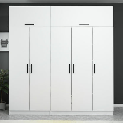 Ντουλάπα 225x255x52 εκ Λευκό 506MNR2788