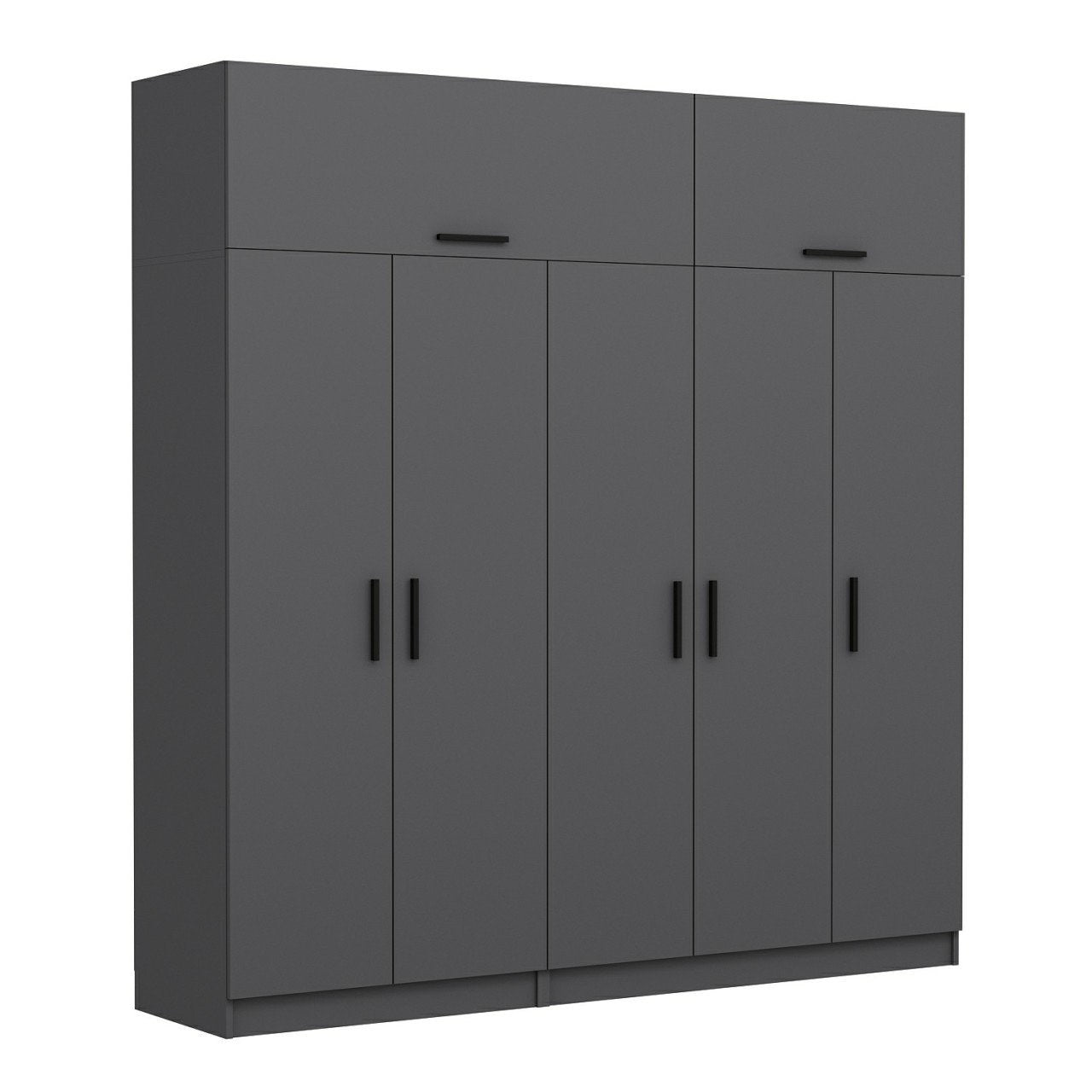 Ντουλάπα 225x235x52 εκ Ανθρακί 506MNR2791