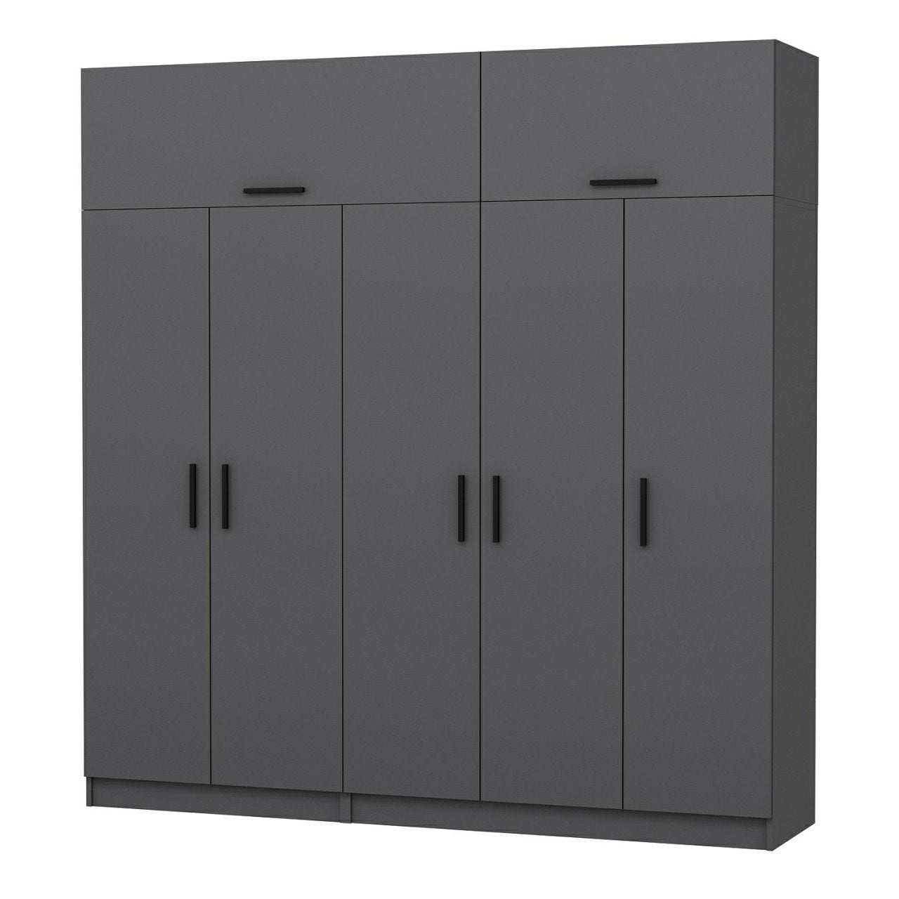 Ντουλάπα 225x235x52 εκ Ανθρακί 506MNR2791