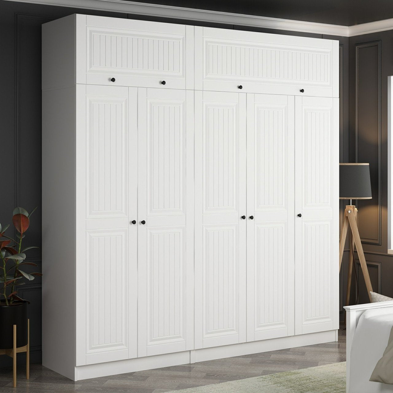 Ντουλάπα 225x235x52 εκ Λευκό 506MNR2804