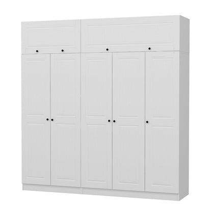 Ντουλάπα 225x235x52 εκ Λευκό 506MNR2804