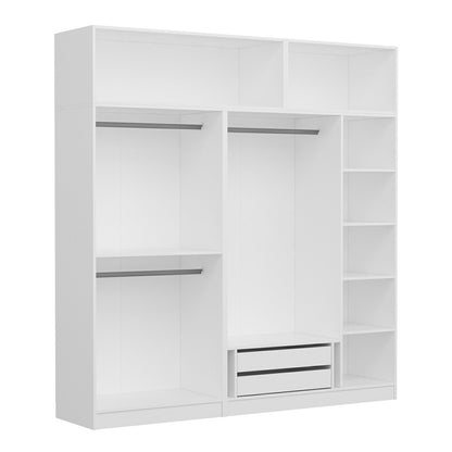 Ντουλάπα 225x235x52 εκ Λευκό 506MNR2804