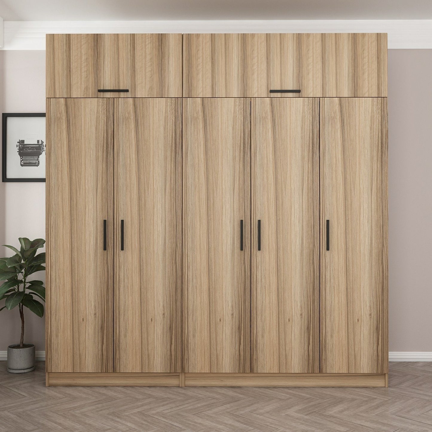 Ντουλάπα 225x235x52 εκ Dore 506MNR2806