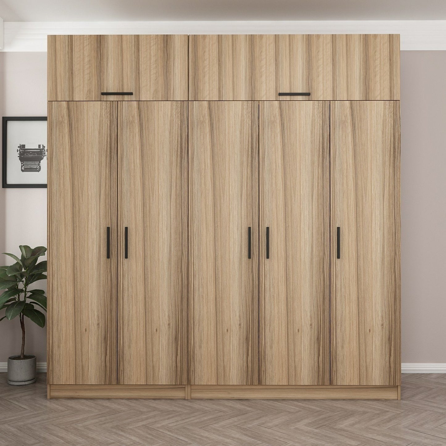 Ντουλάπα 225x255x52 εκ Dore 506MNR2807