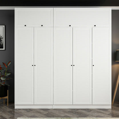 Ντουλάπα 225x190x52 εκ Λευκό 506MNR2810