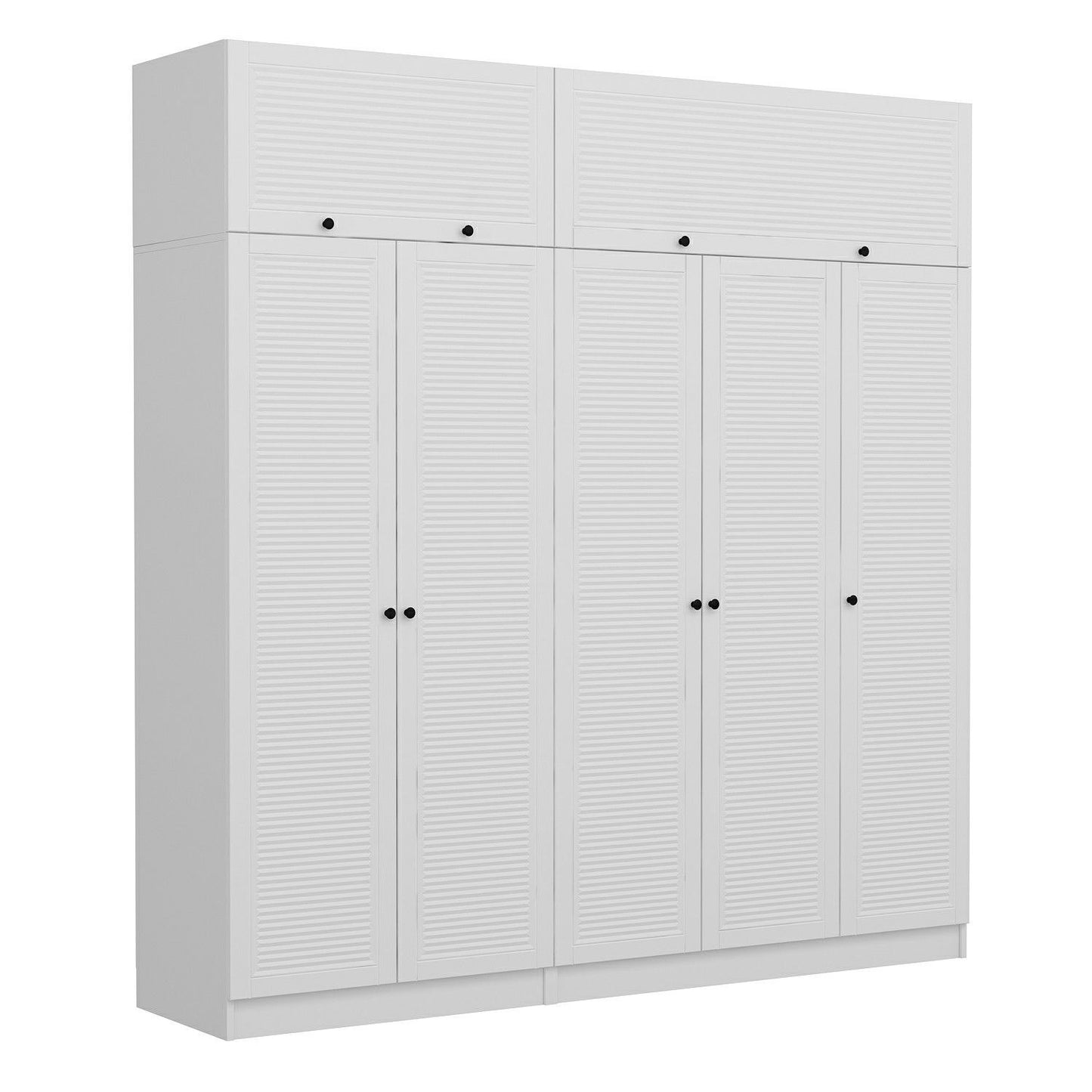 Ντουλάπα 225x210x52 εκ Λευκό 506MNR2811