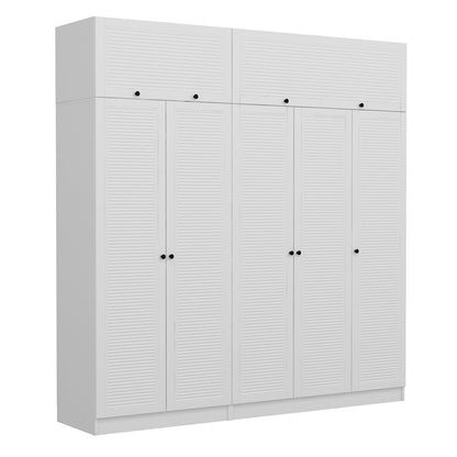 Ντουλάπα 225x210x52 εκ Λευκό 506MNR2811