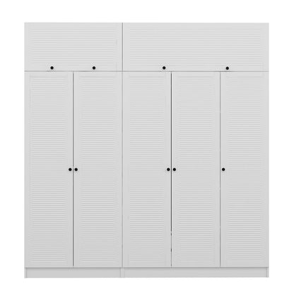 Ντουλάπα 225x210x52 εκ Λευκό 506MNR2811