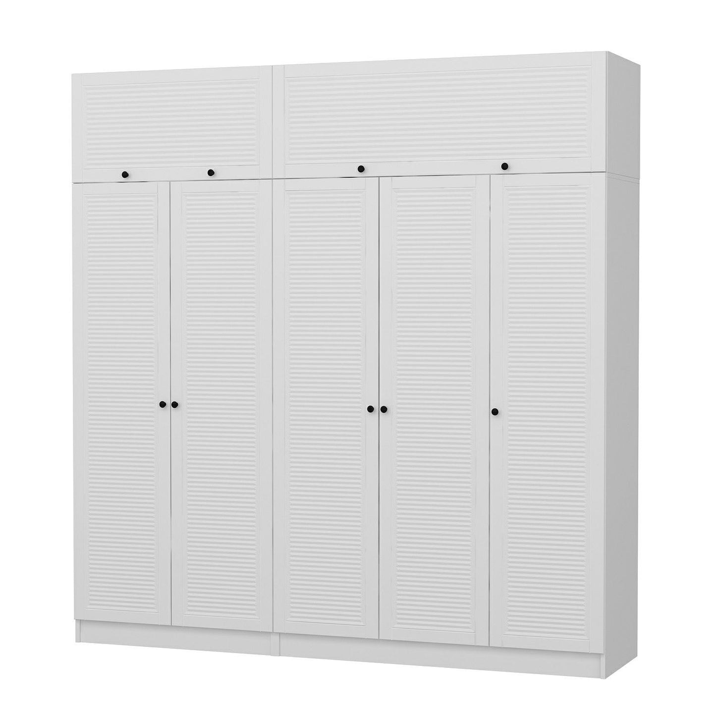 Ντουλάπα 225x210x52 εκ Λευκό 506MNR2811