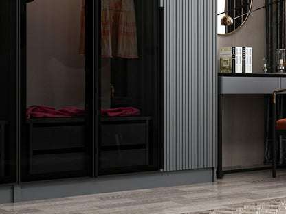Ντουλάπα 270x210x52 εκ Anthracite Dark Grey 506MNR2854