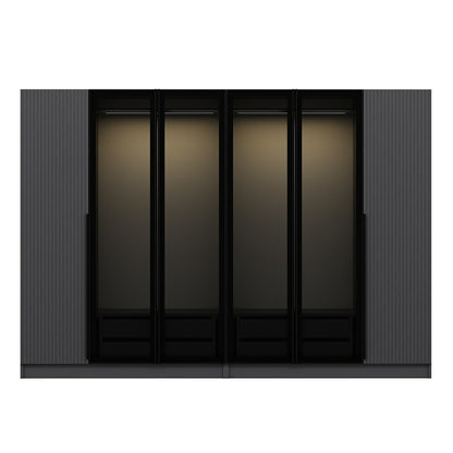 Ντουλάπα 270x210x52 εκ Anthracite Dark Grey 506MNR2854