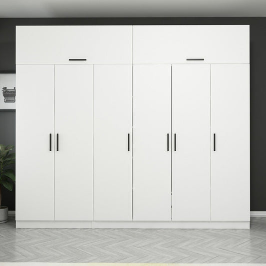Ντουλάπα 270x235x52 εκ Λευκό 506MNR2862
