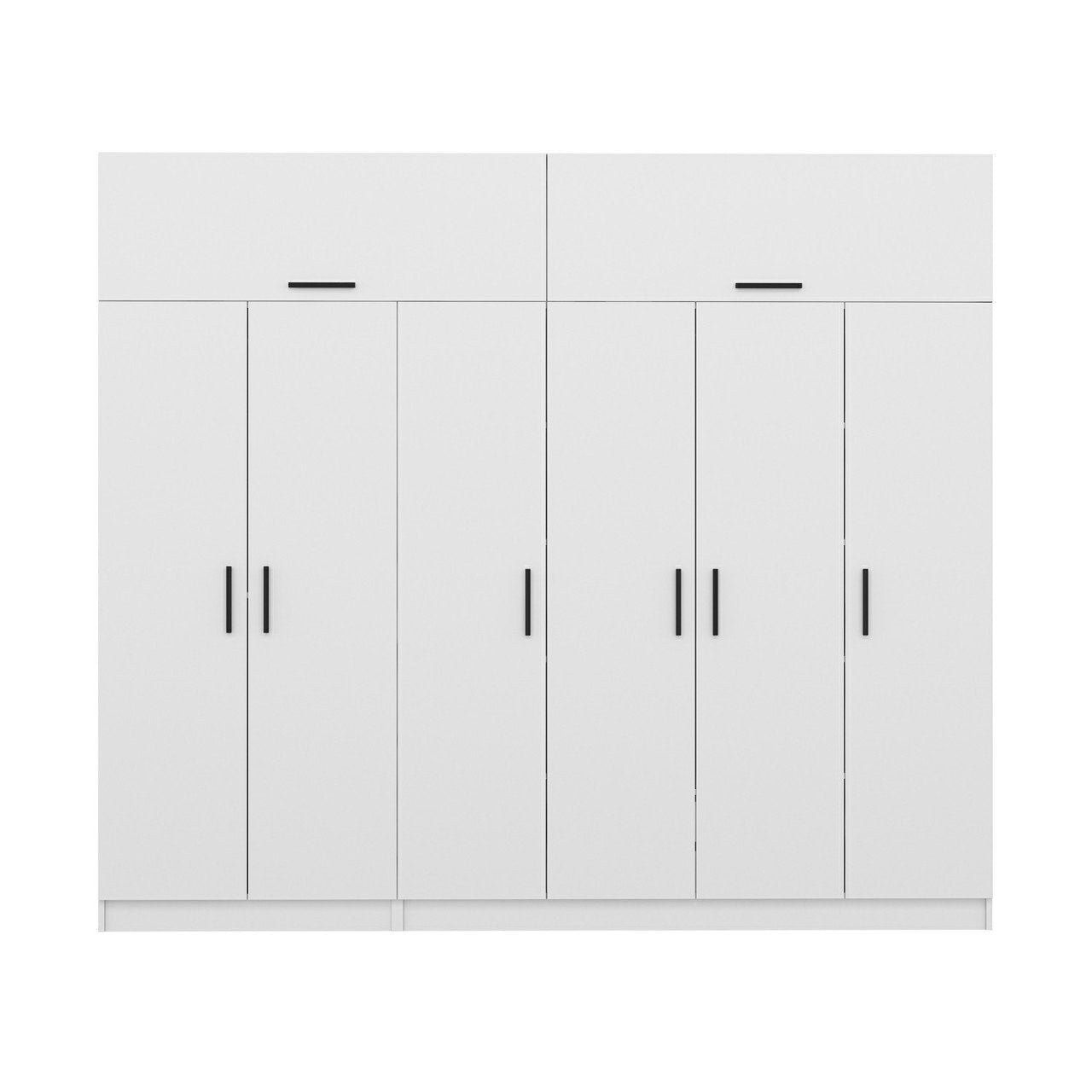 Ντουλάπα 270x235x52 εκ Λευκό 506MNR2862