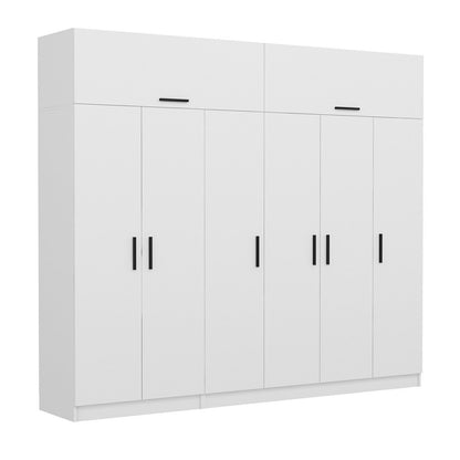 Ντουλάπα 270x255x52 εκ Λευκό 506MNR2863