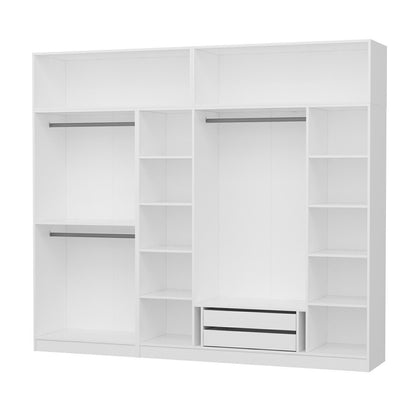 Ντουλάπα 270x255x52 εκ Λευκό 506MNR2863
