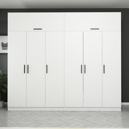 Ντουλάπα 270x235x52 εκ Λευκό 506MNR2864