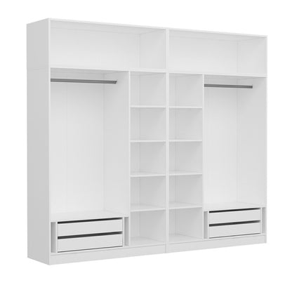 Ντουλάπα 270x235x52 εκ Λευκό 506MNR2864