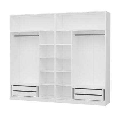 Ντουλάπα 270x255x52 εκ Λευκό 506MNR2865