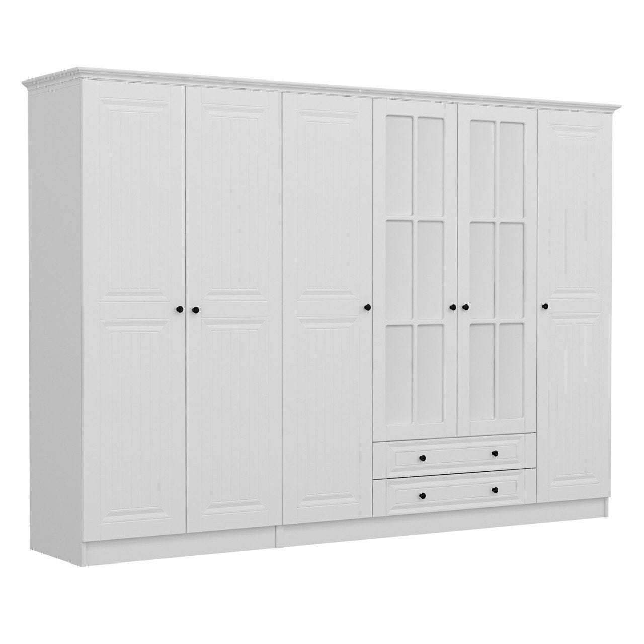 Ντουλάπα 270x190x52 εκ Λευκό 506MNR2868