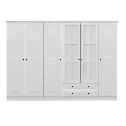 Ντουλάπα 270x190x52 εκ Λευκό 506MNR2868