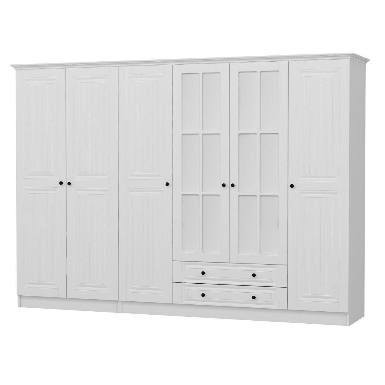 Ντουλάπα 270x190x52 εκ Λευκό 506MNR2868