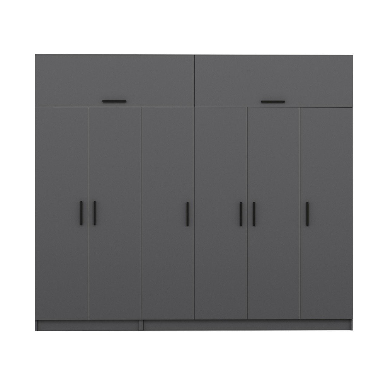 Ντουλάπα 270x235x52 εκ Ανθρακί 506MNR2877