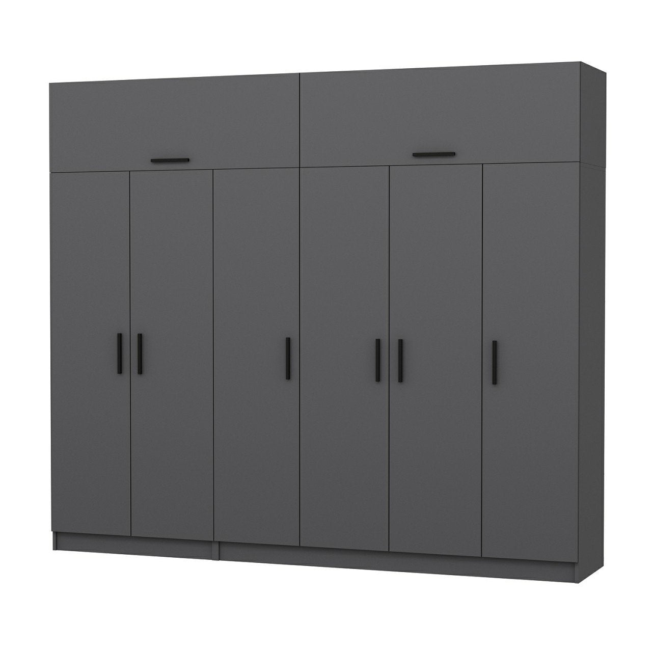 Ντουλάπα 270x235x52 εκ Ανθρακί 506MNR2877