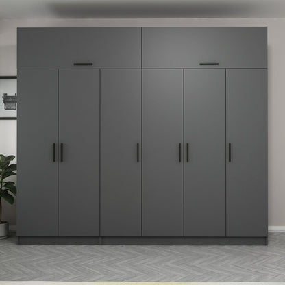 Ντουλάπα 270x255x52 εκ Ανθρακί 506MNR2878
