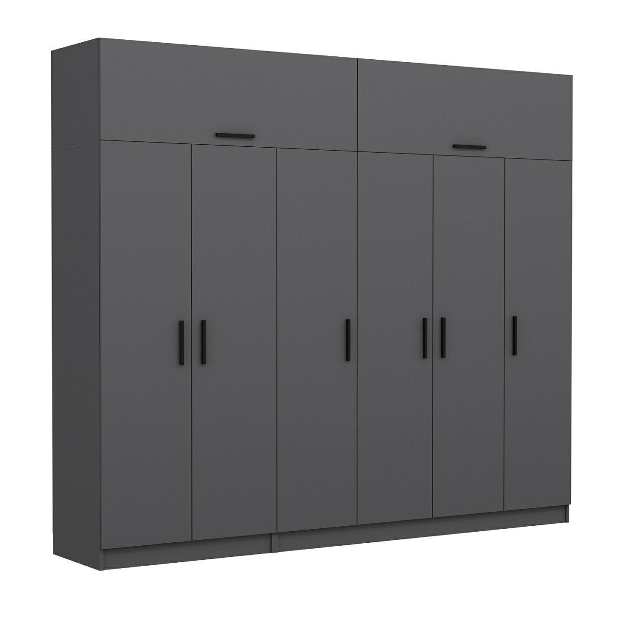 Ντουλάπα 270x255x52 εκ Ανθρακί 506MNR2878