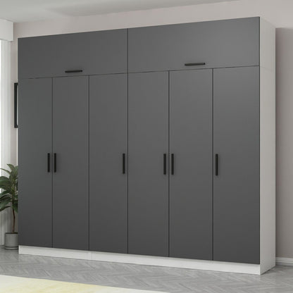 Ντουλάπα 270x235x52 εκ Ανθρακί 506MNR2881