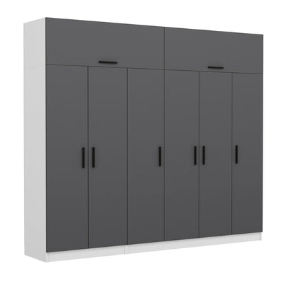 Ντουλάπα 270x235x52 εκ Ανθρακί 506MNR2881