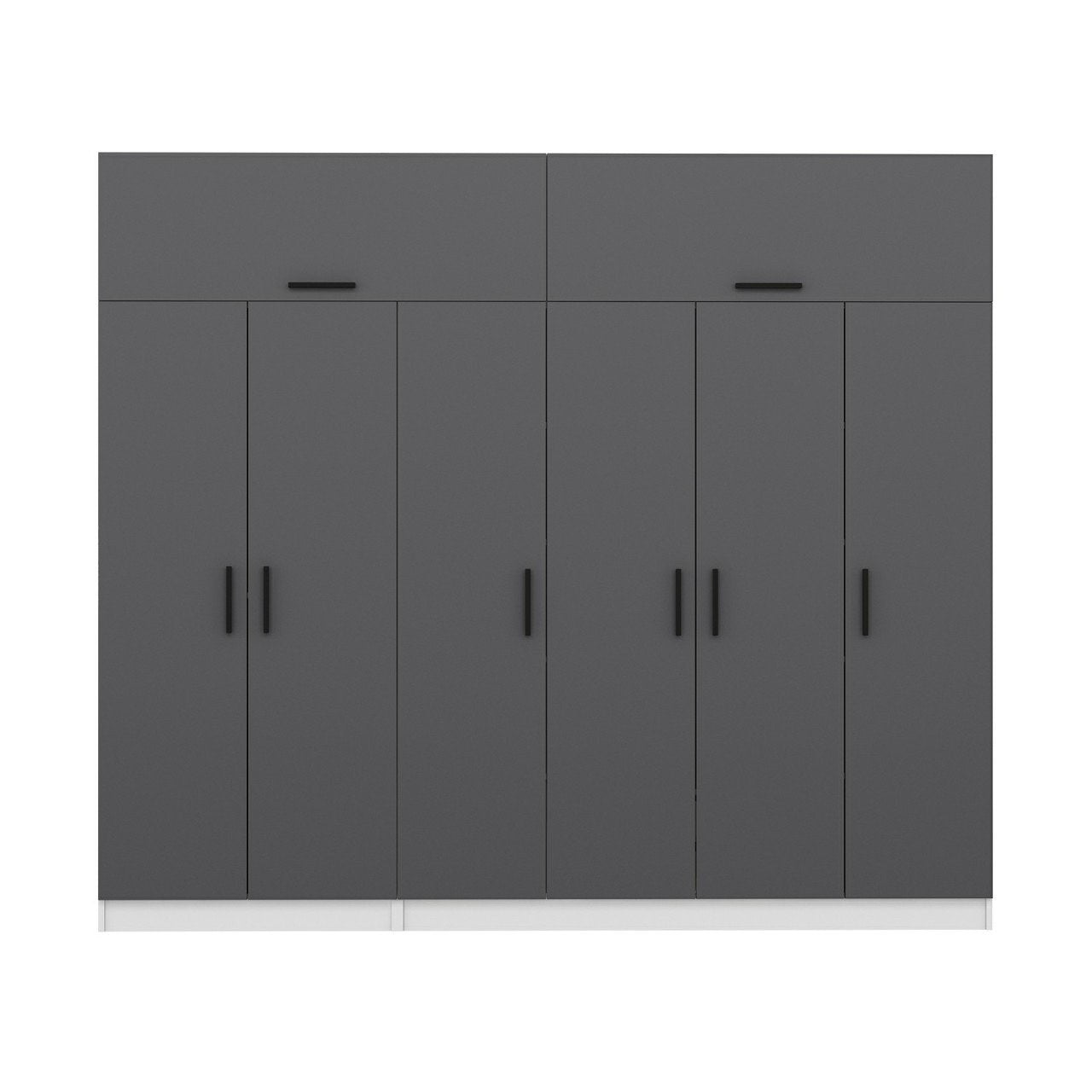 Ντουλάπα 270x235x52 εκ Ανθρακί 506MNR2881